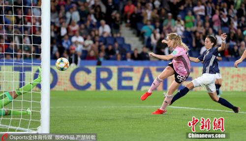 阿根廷女足和苏格兰女足在比赛中。图片来源：Osports全体育图片社